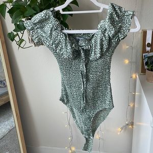 Princess Polly Sage Cheetah Body Suit